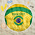 Custom Brazil Football Beach Blanket Vamos Selecao - Yellow - Wonder Print Shop