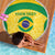 Custom Brazil Football Beach Blanket Vamos Selecao - Yellow - Wonder Print Shop