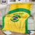 Custom Brazil Football Blanket Vamos Selecao - Yellow