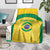 Custom Brazil Football Blanket Vamos Selecao - Yellow