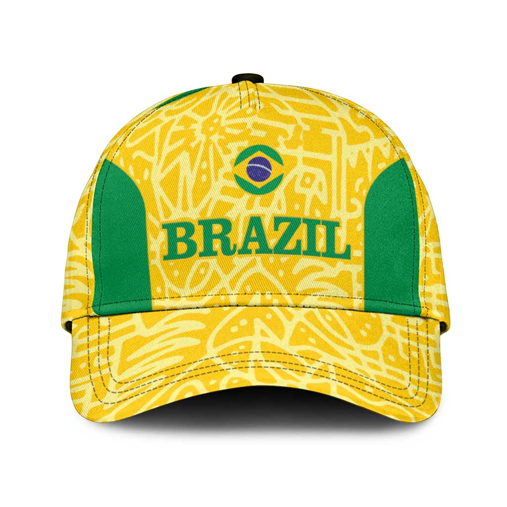 Brazil Football Classic Cap Vamos Selecao - Yellow