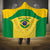 Custom Brazil Football Hooded Blanket Vamos Selecao - Yellow