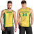 Custom Brazil Football Men Tank Top Vamos Selecao - Yellow - Wonder Print Shop