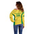 Custom Brazil Football Off Shoulder Sweater Vamos Selecao - Yellow - Wonder Print Shop