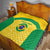 Custom Brazil Football Quilt Vamos Selecao - Yellow - Wonder Print Shop