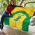 Custom Brazil Football Quilt Vamos Selecao - Yellow - Wonder Print Shop