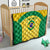 Custom Brazil Football Quilt Vamos Selecao - Yellow - Wonder Print Shop