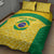 Custom Brazil Football Quilt Bed Set Vamos Selecao - Yellow - Wonder Print Shop