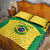 Custom Brazil Football Quilt Bed Set Vamos Selecao - Yellow - Wonder Print Shop