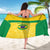 Custom Brazil Football Sarong Vamos Selecao - Yellow