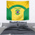 Custom Brazil Football Tapestry Vamos Selecao - Yellow