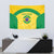 Custom Brazil Football Tapestry Vamos Selecao - Yellow