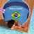 Custom Brazil Football Beach Blanket Vamos Selecao - Blue - Wonder Print Shop