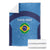 Custom Brazil Football Blanket Vamos Selecao - Blue