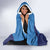 Custom Brazil Football Hooded Blanket Vamos Selecao - Blue