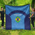 Custom Brazil Football Quilt Vamos Selecao - Blue - Wonder Print Shop