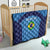 Custom Brazil Football Quilt Vamos Selecao - Blue - Wonder Print Shop