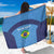 Custom Brazil Football Sarong Vamos Selecao - Blue