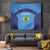 Custom Brazil Football Tapestry Vamos Selecao - Blue