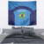 Custom Brazil Football Tapestry Vamos Selecao - Blue