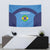 Custom Brazil Football Tapestry Vamos Selecao - Blue