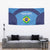 Custom Brazil Football Tapestry Vamos Selecao - Blue