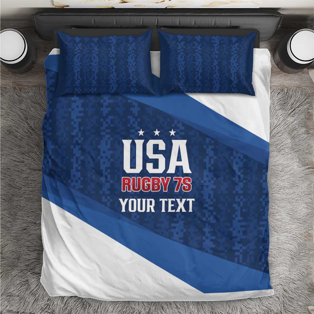 Custom USA Rugby 2025 Bedding Set Go Champions Eagles - Wonder Print Shop