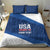 Custom USA Rugby 2025 Bedding Set Go Champions Eagles - Wonder Print Shop