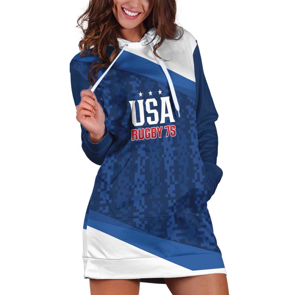 Custom USA Rugby 2025 Hoodie Dress Go Champions Eagles - Wonder Print Shop