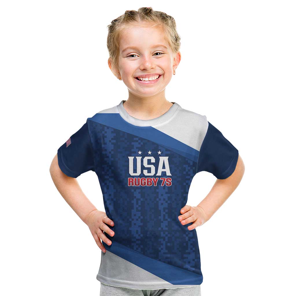 Custom USA Rugby 2025 Kid T Shirt Go Champions Eagles - Wonder Print Shop