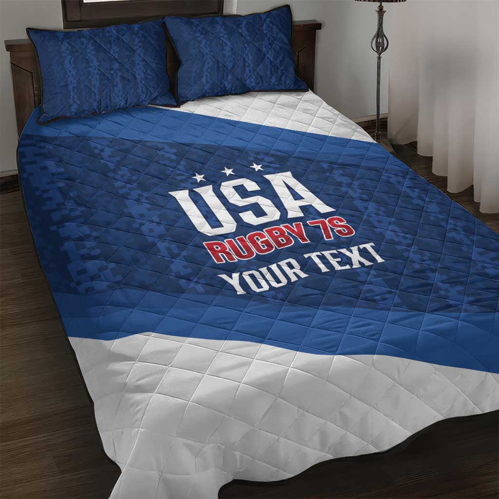 Custom USA Rugby 2025 Quilt Bed Set Go Champions Eagles