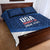 Custom USA Rugby 2025 Quilt Bed Set Go Champions Eagles