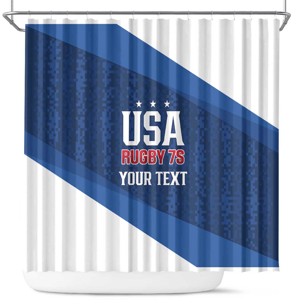 Custom USA Rugby 2025 Shower Curtain Go Champions Eagles