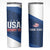 Custom USA Rugby 2025 Skinny Tumbler Go Champions Eagles