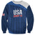 Custom USA Rugby 2025 Sweatshirt Go Champions Eagles