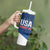 Custom USA Rugby 2025 Tumbler With Handle Go Champions Eagles