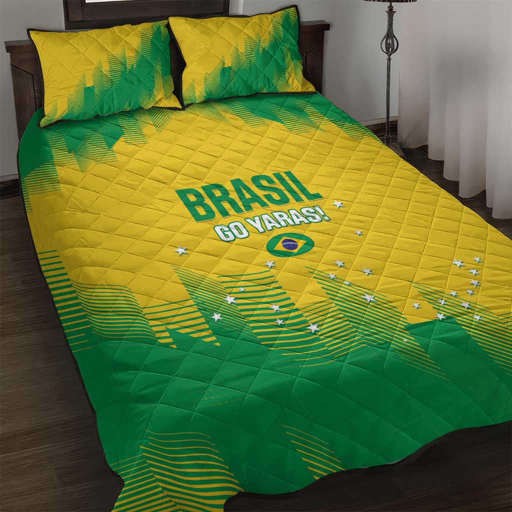 Brasil Rugby 2025 Quilt Bed Set Go Champions Yaras - Wonder Print Shop