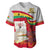 Ghana Independence Day Baseball Jersey Gana Map Happy 67 Years Anniversary - Wonder Print Shop