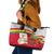 Ghana Independence Day Leather Tote Bag Gana Map Happy 67 Years Anniversary - Wonder Print Shop