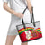 Ghana Independence Day Leather Tote Bag Gana Map Happy 67 Years Anniversary - Wonder Print Shop