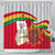 Ghana Independence Day Shower Curtain Gana Map Happy 67 Years Anniversary