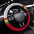 Ghana Independence Day Steering Wheel Cover Gana Map Happy 67 Years Anniversary - Wonder Print Shop