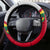 Ghana Independence Day Steering Wheel Cover Gana Map Happy 67 Years Anniversary - Wonder Print Shop