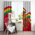 Ghana Independence Day Window Curtain Gana Map Happy 67 Years Anniversary - Wonder Print Shop