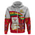 Ghana Independence Day Zip Hoodie Gana Map Happy 67 Years Anniversary - Wonder Print Shop