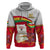 Ghana Independence Day Zip Hoodie Gana Map Happy 67 Years Anniversary - Wonder Print Shop