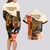 Africa International Women Day Couples Matching Long Sleeve Bodycon Dress and Hawaiian Shirt African Pattern