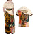 Africa International Women Day Couples Matching Off Shoulder Maxi Dress and Hawaiian Shirt African Pattern