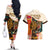 Africa International Women Day Couples Matching Off The Shoulder Long Sleeve Dress and Hawaiian Shirt African Pattern