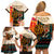 Africa International Women Day Family Matching Off Shoulder Short Dress and Hawaiian Shirt African Pattern